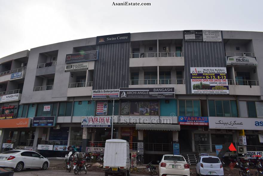  Outside View 12x10 feet office shop for sale Islamabad sector D 12 
